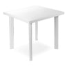 Progarden Tavolo Resina Fiocco Bianco 80X75