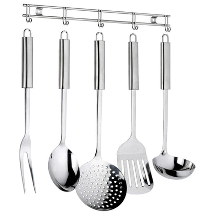 Ellisse Set 6 Mestoli Con Asta Inox