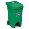 Pattumiera Bidone Urban Con Pedale 60 Litri Verde - 51X40X65H Cm