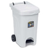 Pattumiera Bidone Urban Con Pedale 60 Litri Bianco - 51X40X65H Cm