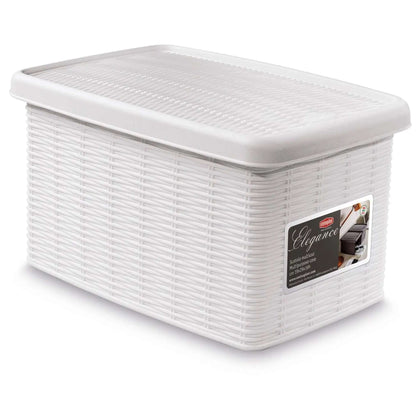 Box Scatola Multiuso Elegance S Bianco - 29X19X16H Cm