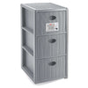 Cassettiera Elegance Slim 3 Grigio - 30X40X60H Cm