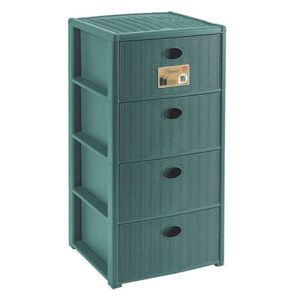 Cassettiera Elegance 4 Verde Foresta - 40X40X80H Cm