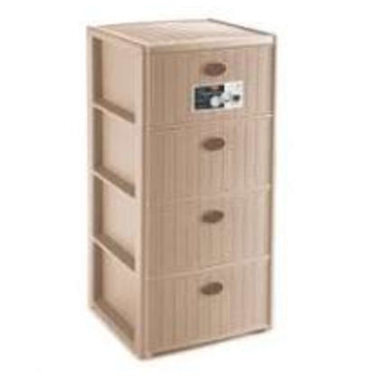 Cassettiera Elegance 4 Cashmere - 40X40X80H Cm