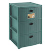 Cassettiera Elegance 3 - 40X40X60H Cm Forest Green