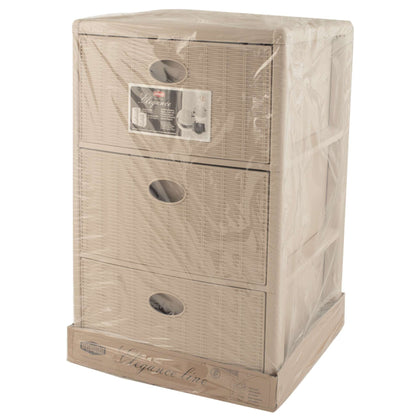 Cassettiera Elegance 3 - 40X40X60H Cm Cashmere