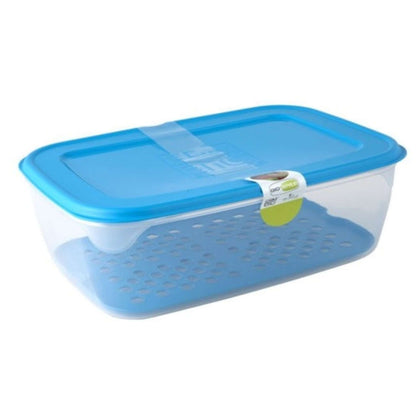 Contenitore Per Alimenti Ermetic Rettangolare 6Lt Con Griglia - ‎24X34X12 Cm