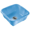 Bacinella Quadrata Con Tappo Blu - 34X34X14,8 Cm