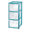 Cassettiera Cover 3A Azzurro - 26,8X37X63,1Cm