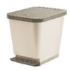 Pattumiera Pedale Lt.45 Moda Beige - 29X38,7Xh61 Cm