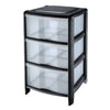 Cassettiera Bambu'3 6401 Nero - 38,5X39,5X67 Cm