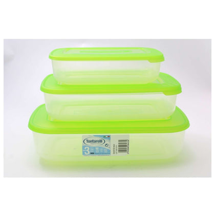 Set 3 Frigo Box Rettangolare - Lime - 3 / 1,88 / 0,93 Litri