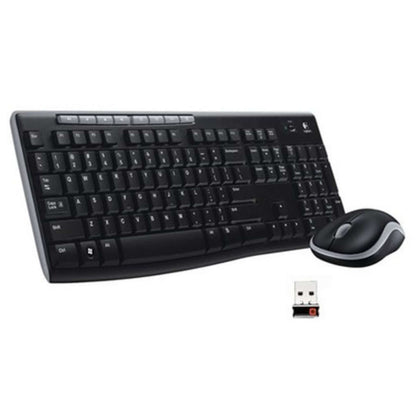 Kit Mk270 Tastiera + Mouse Wireless Nera