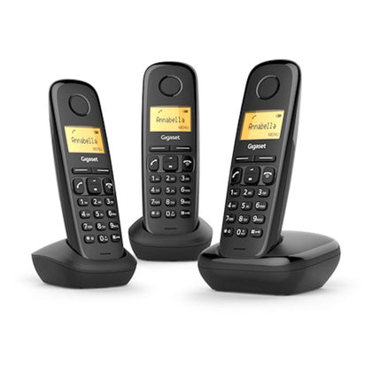 Telefono Cordless Gigaset A170 Trio Nero (L36852-H2802-K111)