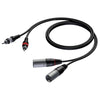 Cavo Audio 2X Xlr M / 2X Rca M (Cab 701-3) 3Mt