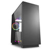 Case Gaming Pure Steel Black Rgb Atx Vetro Temperato - Nero - No Alimentatore