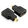 Adattatore Spina Hdmi Micro (Tipo D) A Presa Hdmi (19Pin) Dorato