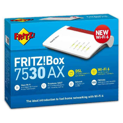 Router Adsl2/Vdsl2 Fritz Box 7530 Ax International Wireless 6 1800 Mbps (20002944)