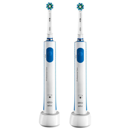 Spazzolino Elettrico Oral-B Pro 600 Cross Action Adulto Bipacco - 2 Spazzolini