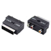 Adattatore Monoblocco Scart-3 Rca Commutatore Input Output