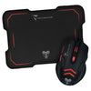 Mouse + Mouse Pad Gaming Tm-M016-Red Rosso