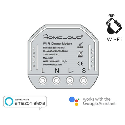 Modulo Dimmer Intelligente Wi-Fi Da Incasso (As-Dm1)