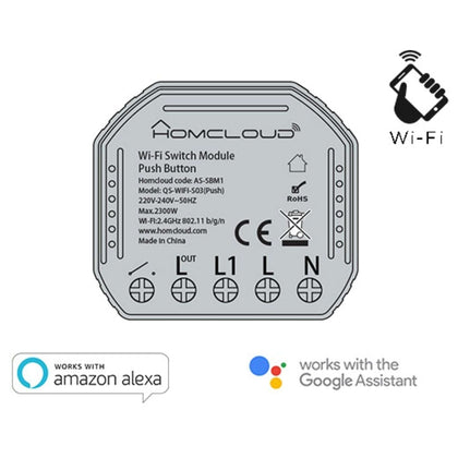 Modulo Pulsante Intelligente Wi-Fi Da Incasso (As-Sbm1)