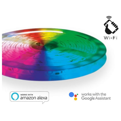 Striscia Led Strip Rgb + Bianco Caldo Wi-Fi Kit Dimmerabile 5M (Ee-24Wsl5)