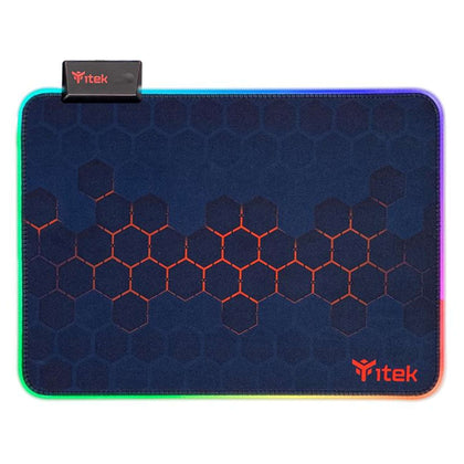 Mouse Pad Gaming Rgb E1 L - Rgb 12 Modalita' - Nero/Rosso (Itmpe1Rgbl)