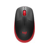 Mouse Wireless M190 Emea Red (910-005908) Rosso