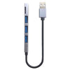 Hub Q-T89 Con 3 Porte Usb 3.0 + 1 Micro Sd Card Slot (Q-T89)