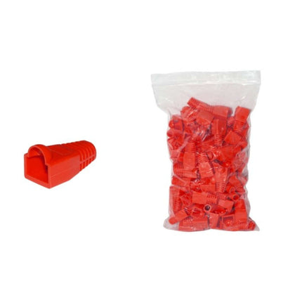 Copriconnettore Plug Rj45 6Mm 100Pz (Lkpl8R) Rosso