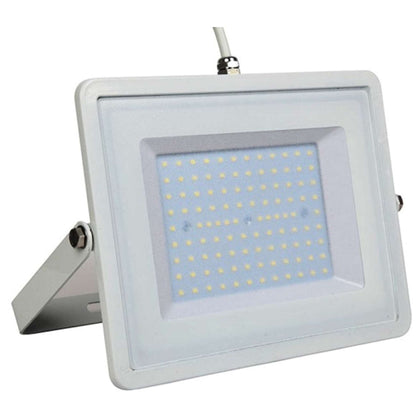 Lampada Led Faro 100W Proiettore Smd Samsung Chip G2 Corpo Bianco 3000K (21415)