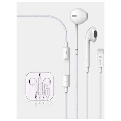 Auricolari Deelap864W Per Iphone Lightning Bianco