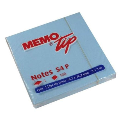 Post-It Blu Memo Tip 76X76 (6 Blocchetti Da 100 Fogli)