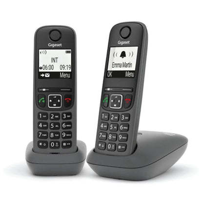 Telefono Cordless Gigaset As490 Duo Nero (L36852-H2810-K133)