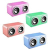 Cassa Mini Speaker Altoparlante Portatile Bluetooth Multicolor Cubo Doppio Akbt200 3W Con Luci Led A Ritmo