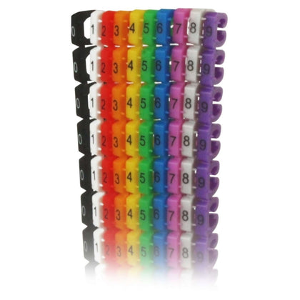 Segnacavi Numerici Colorati 0-9 Cable Marker 5.5Mm (Wpc-Mda-Mark)