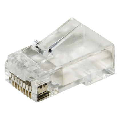 Confezione Connettori Plug Rj45 Cat.6 Utp Con Fori Passanti 100Pz (Lkpl8F)