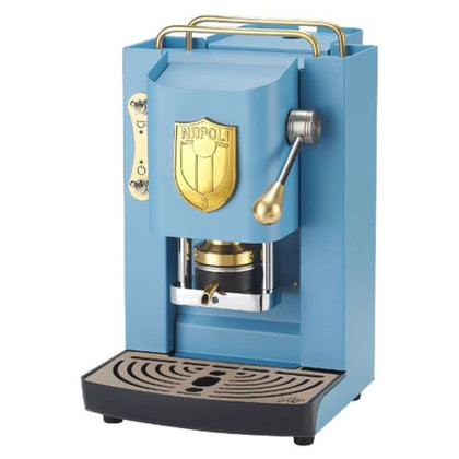 Macchina Da Caffe' A Cialde Mini Deluxe Napoli Edition (Azzurro + Scudetto Oro)