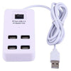 Hub 4 Porte Usb 2.0 (Le-857) Con Interruttore Switch - Bianco