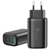 Caricabatterie Usb-C/Usb-A 65W Fast Charge (Tm-P937-Bk) Nero