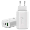 Caricabatterie Usb-C/Usb-A 65W Fast Charge (Tm-P937-Wh) Bianco