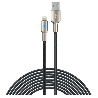 Cavo Adattatore Ec417 Da Usb-A A Lightning 1,5M Intrecciato Nero-Argento