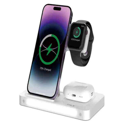 Stazione Di Ricarica Wireless 3In1 Per Smartphone/Smartwatch/Airpods 15W (Deea405C857)