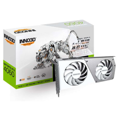 Scheda Video Geforce Rtx 4060 8 Gb Twin X2 Oc White (N40602-08D6X-173051W)