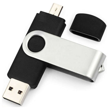 Pen Drive 8Gb Nera Bulk Type-A/Type-C - Ideale Per Serigrafia - Usb-A/C