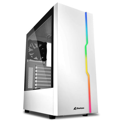 Case Gaming Rgb Slider White Atx Vetro Temperato - Bianco - No Alimentatore