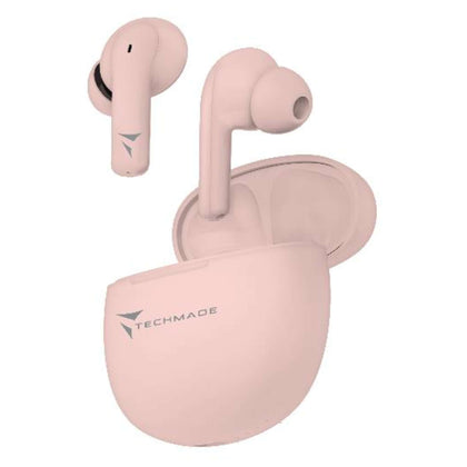 Auricolari Bluetooth Earbuds Con Box Di Ricarica Rosa (Tm-K201E-Pk)