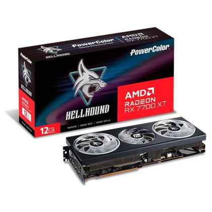 Scheda Video Radeon Rx7700 Xt Amd Hellhound 12G-L/Oc 12Gb